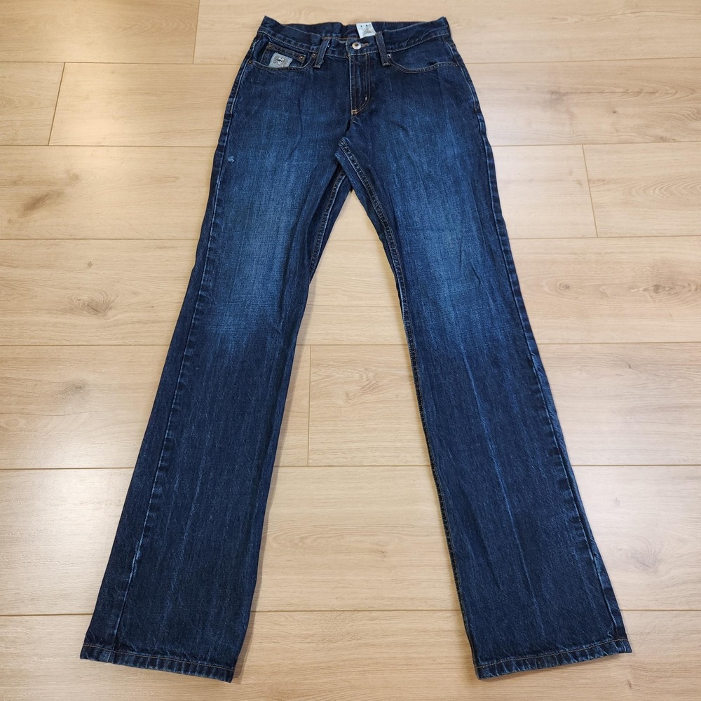 Cinch Jeans Mens 29x36 Blue Silver Label Relaxed Straight Denim Western Casual